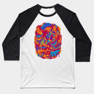 Triad Abstract Wave of Thoughts No 2 Baseball T-Shirt